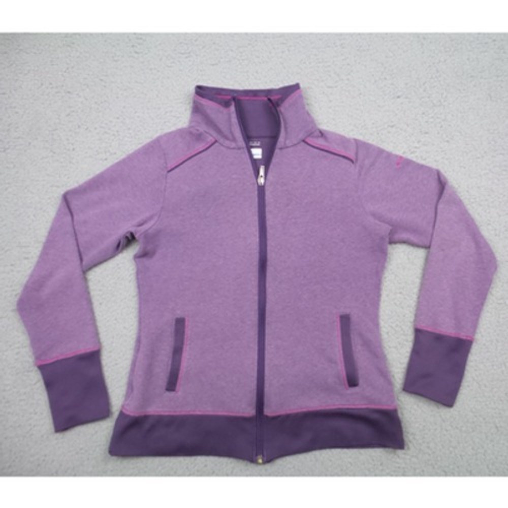 Columbia Sweatshirt Womens Size Extra Small Purple Honey II Full Zip Pockets